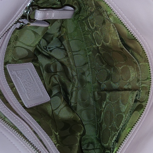 Vintage Coach Soho Pebbled Leather Bag In Bubblegum Pink #9544 - Picture 8 of 10